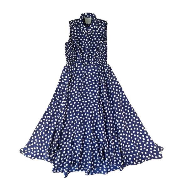 kate spade Dresses & Skirts - Kate Spade Cloud Dot Midi Dress Womens Size 2 Blue Cali Dreaming OUMU1081